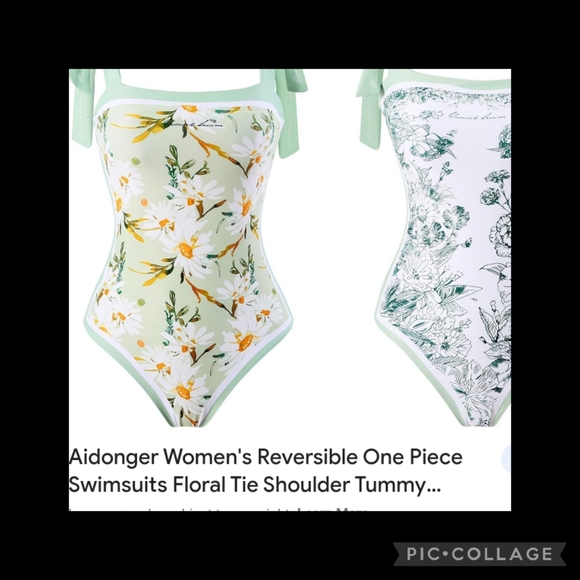 Violet Reversible Tie-Shoulder One Piece Swimsuit - Picture 10 of 12